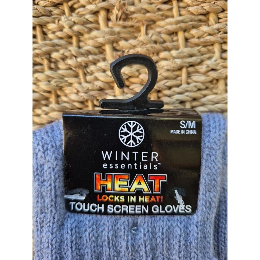 Winter Essentials Women's Texting Elongated Gloves New S/M Locks In Heat